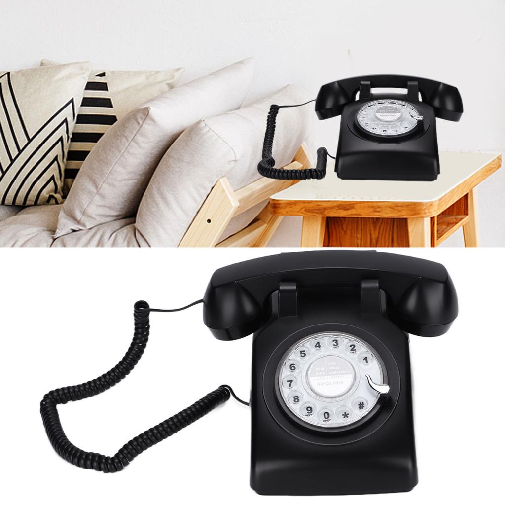 Retro Landline 60s Old Fashioned Wired Fixed Landline Telephone