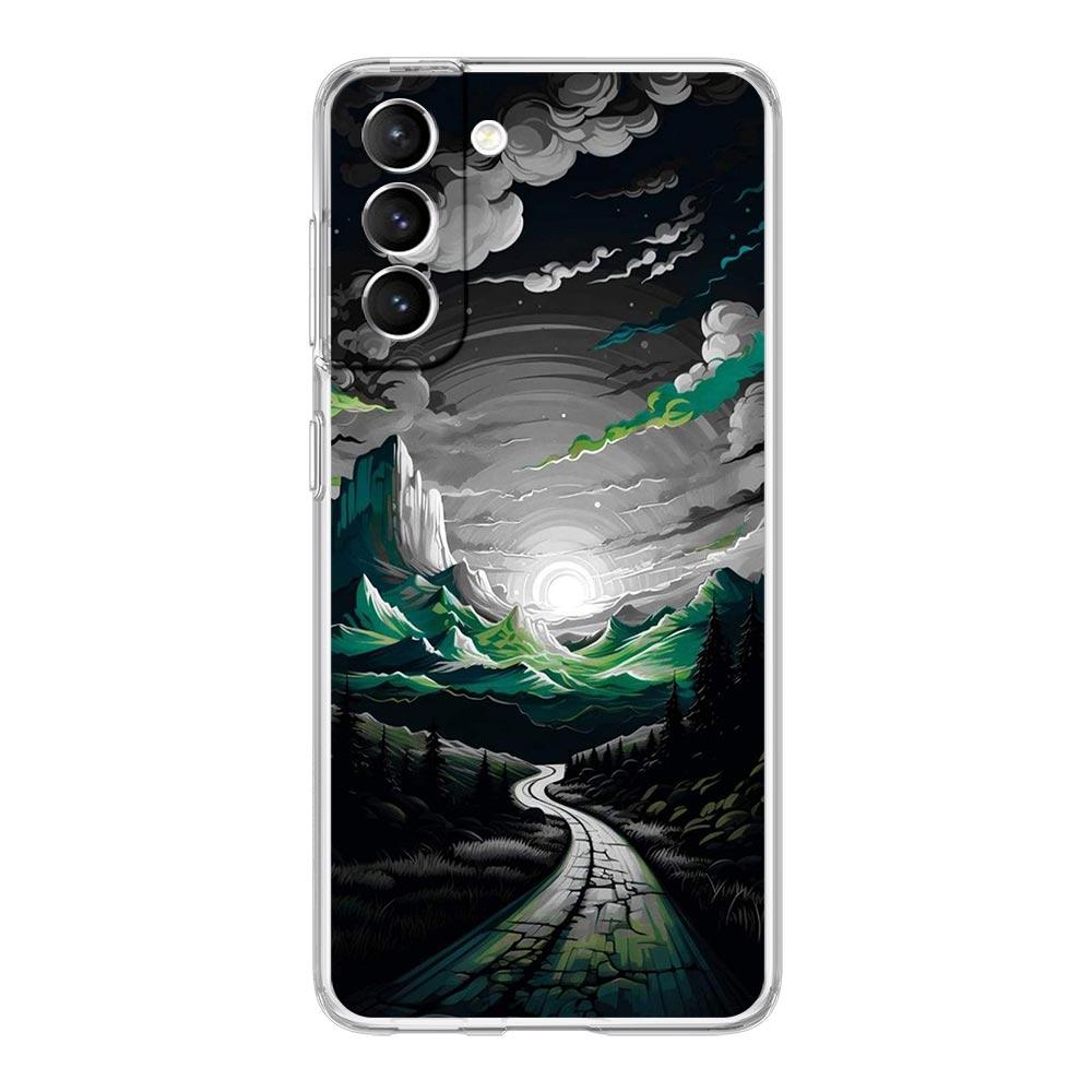 Phone Case For Samsung Galaxy S25 S24 S23 FE S22 Ultra S20 S21 5G S10 S9 Plus S10E S8 Soft Clear Cover Landscape Art
