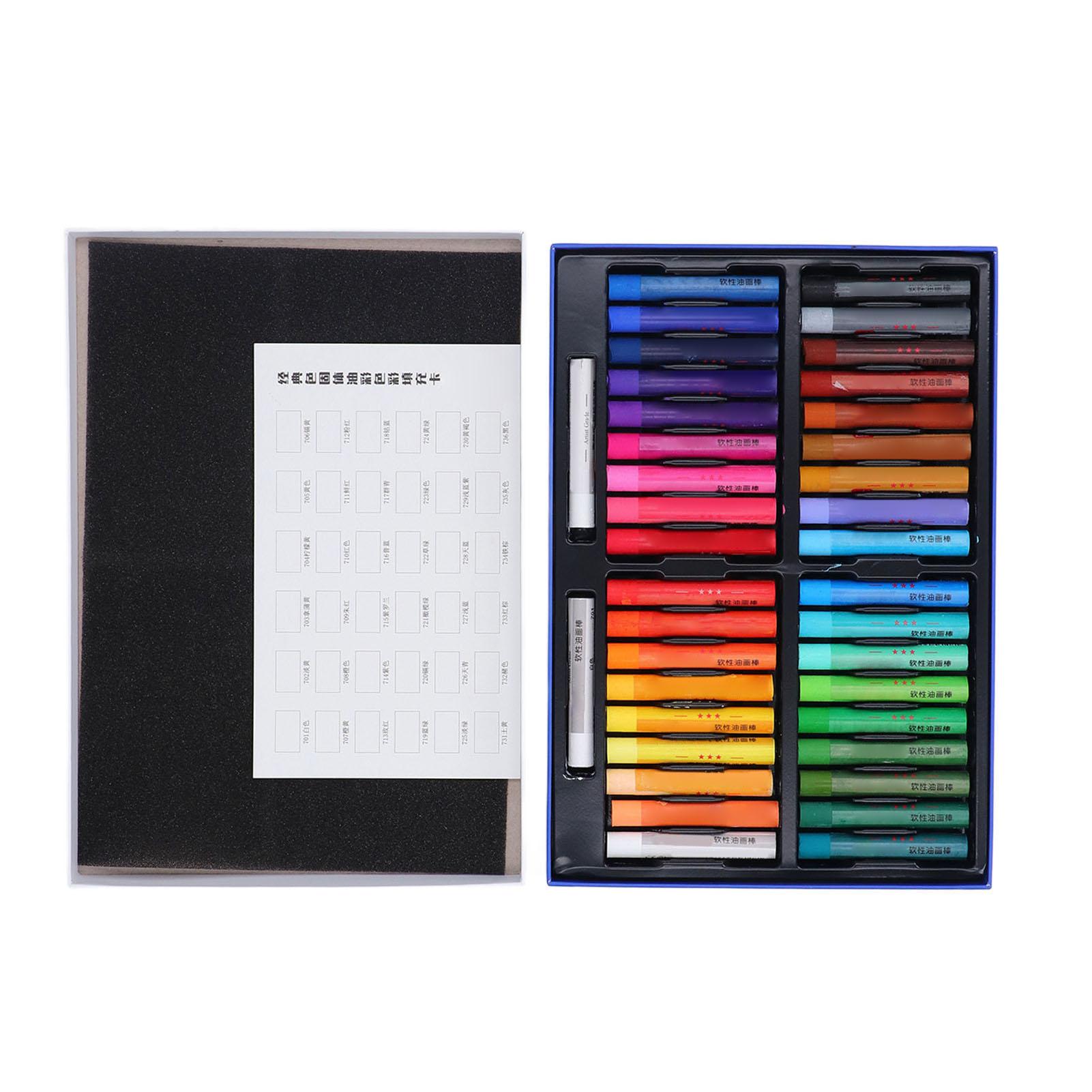 

Набор масляной пастели Яркий Мягкий Равномерный цвет Масляная пастель для рисования Растушевки Наслоения Затенения 48 и