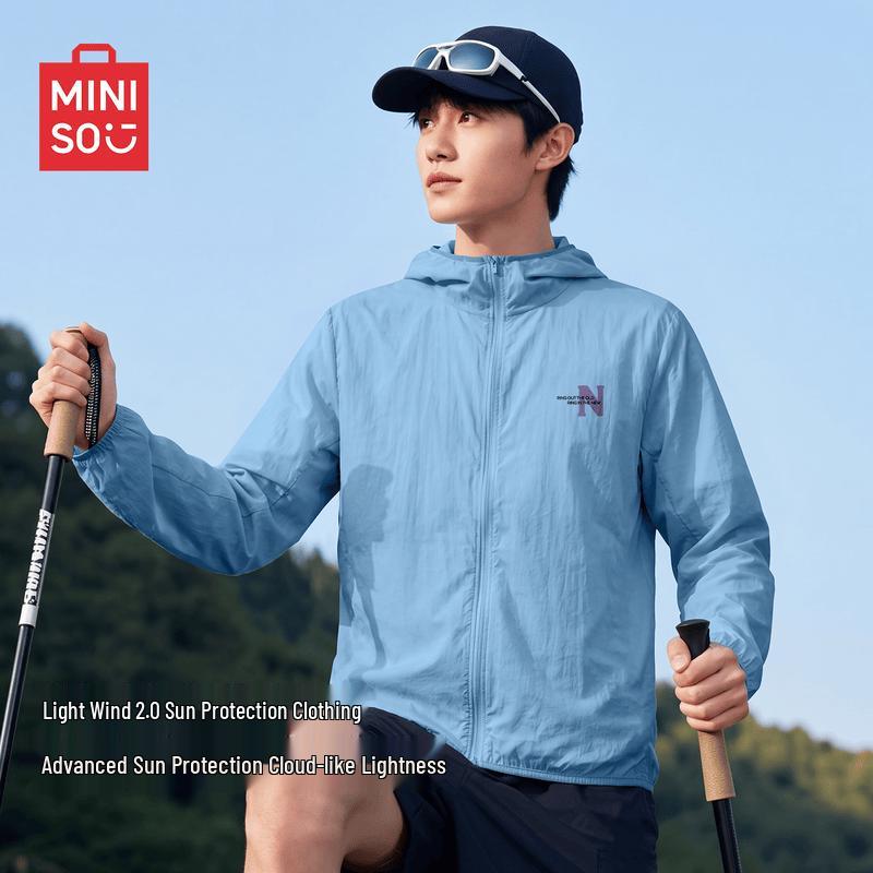MINISO Men's Hooded Ice Silk Sun Protection Jacket