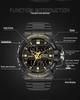 SANDA Men's Outdoor Sports Luminous Waterproof Dual Display Multifunctional Electronic Watch