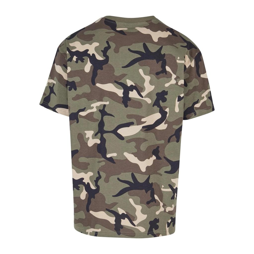 Urban Classics Mens Camo Heavyweight Oversized T-Shirt