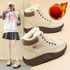 Thick-soled, Warm-up High-top Shoes, Versatile Thick-soled Thick-cotton Shoes, Short Boots, Snow Boots for Women