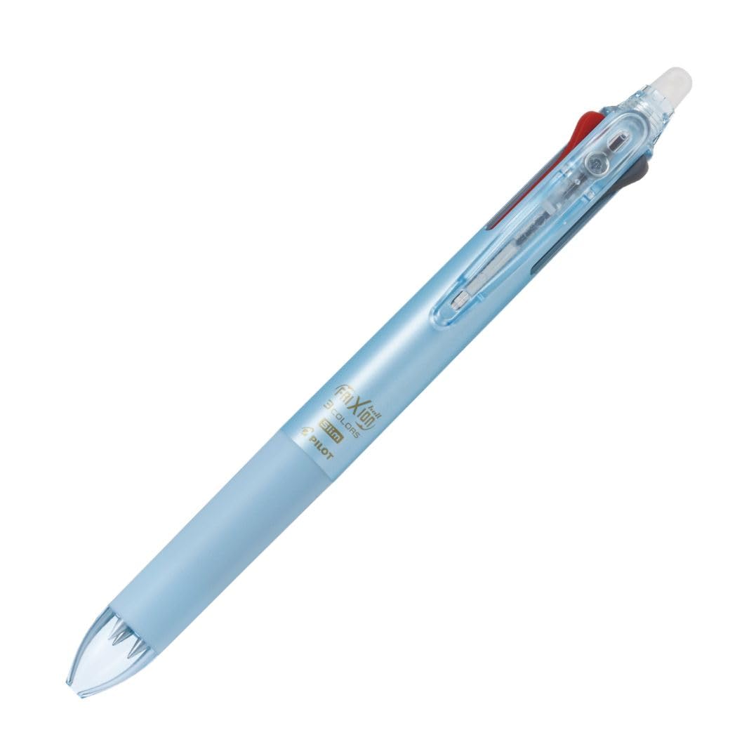 Pilot FriXion Ball 3 Slim Erasable Ballpoint Pearl LKFBS60UFPL 0.38mm Tri-Color Pen, Blue,