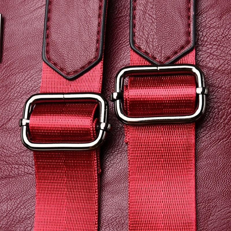 Anti-theft Leather Backpack Women Vintage Shoulder Bag Ladies High Capacity Travel Backpack School Bags Girls
