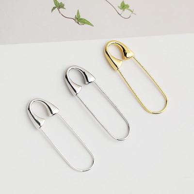 Pendentif Boucle à Ardillon de Précision en Argent Sterling S925 Plaqué Or pour Bracelets, Colliers et Broches DIY.