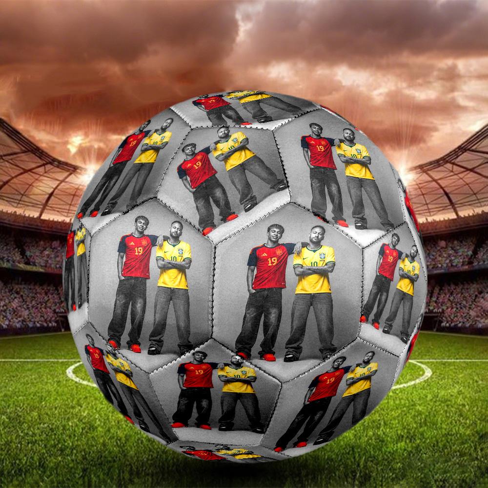 Lamine Yamal 19 Barcelona Players Celebration Size 5 Football Machine-Stitched Indoor/Outdoor Training and Matches perfect gift for sports enthusiasts