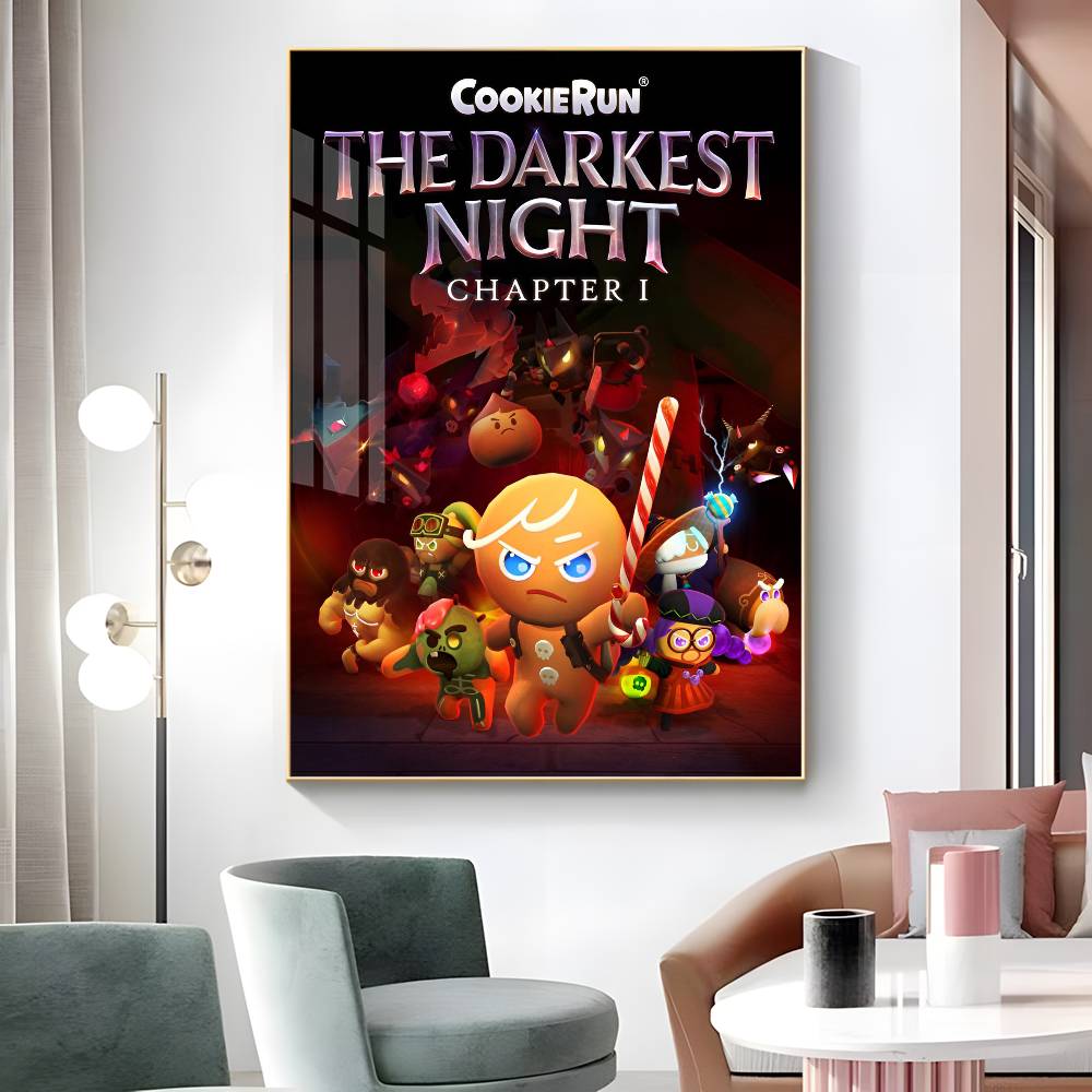 1pc Game C-Cookie R-Run K-Kingdom Poster Sticker Print Waterproof Wall Art For Living Room Bedroom Home Decor