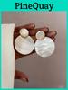 Shell Drop Earrings With Geometric Design For Women Summer Fashion Jewelry