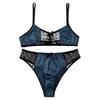 Men's Lingerie Sets Satin Spaghetti Straps Bra with Briefs Underwear Nightwear