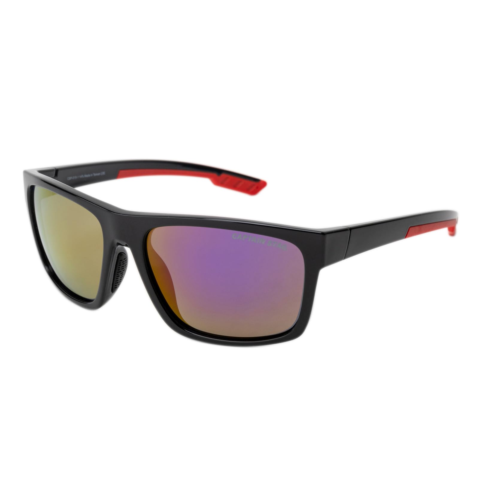 

[Captain Stag] Men s Sunglasses with Case, UV400 Protection, Polarized, Lightweight, Polycarbonate, Stylish, for Driving, Sports, Golf, Baseball,