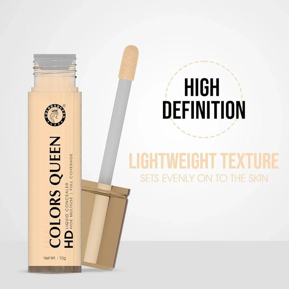 Colors Queen HD Liquid Concealer Shade 01 For Makeup 10gm