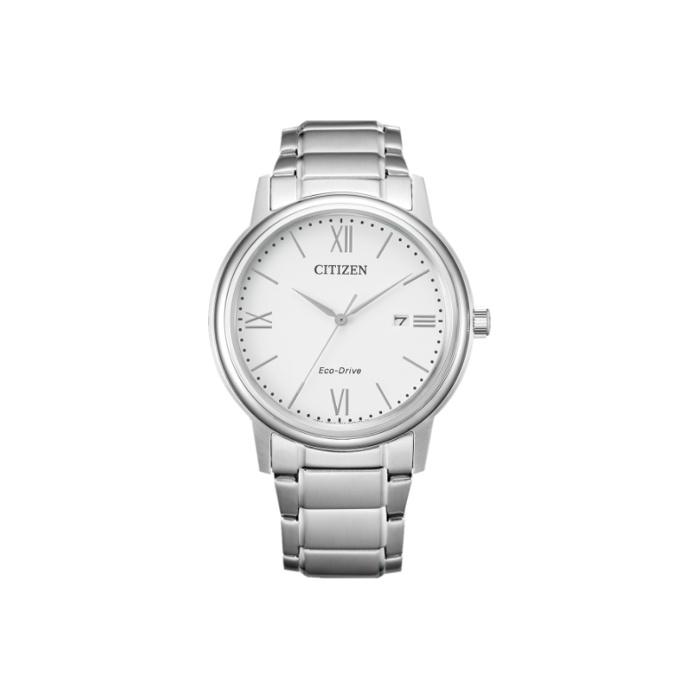 Citizen Eco-Drive Series Minimalist Casual Eco-Drive Quartz Movement Stainless Steel Watch Men watches White AW1670-82A White Dial