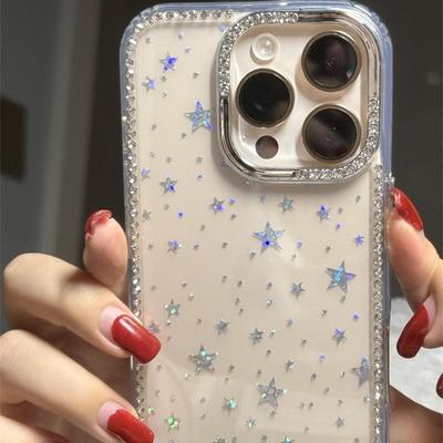 Laser Star Glitzerndes Diamant-Etui für Apple 17PROMAX Partner-Etui Internet-Berühmtheit Japanisch und Koreanisch Eingelegte Strasssteine Handyhülle