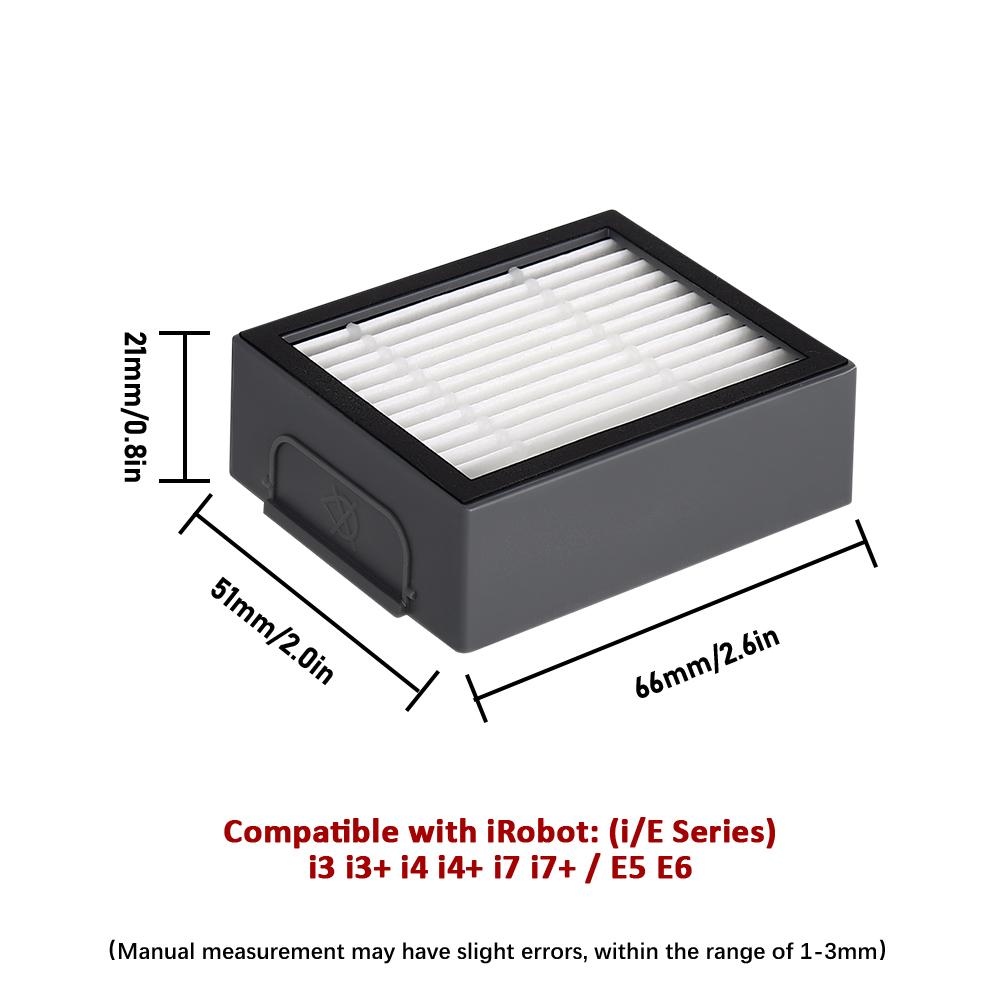 Ricambi Per iRobot Roomba i3 i3+ i4 i4+ i6 i6+ i7 i7+ i8 i8+ E5 E6 E7 Robot Aspirapolvere Spazzola Principale Rotante Spazzola Laterale Filtro Accessori