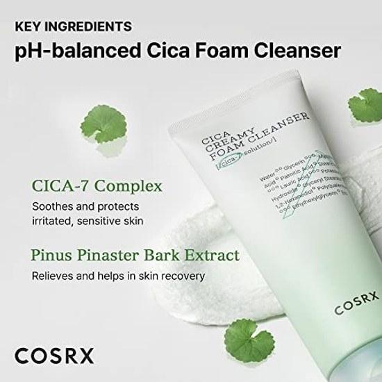 COSRX Pure Fit Cica Creamy Foam Cleanser 150ml facial wash cleansing skincare basic cosmetics