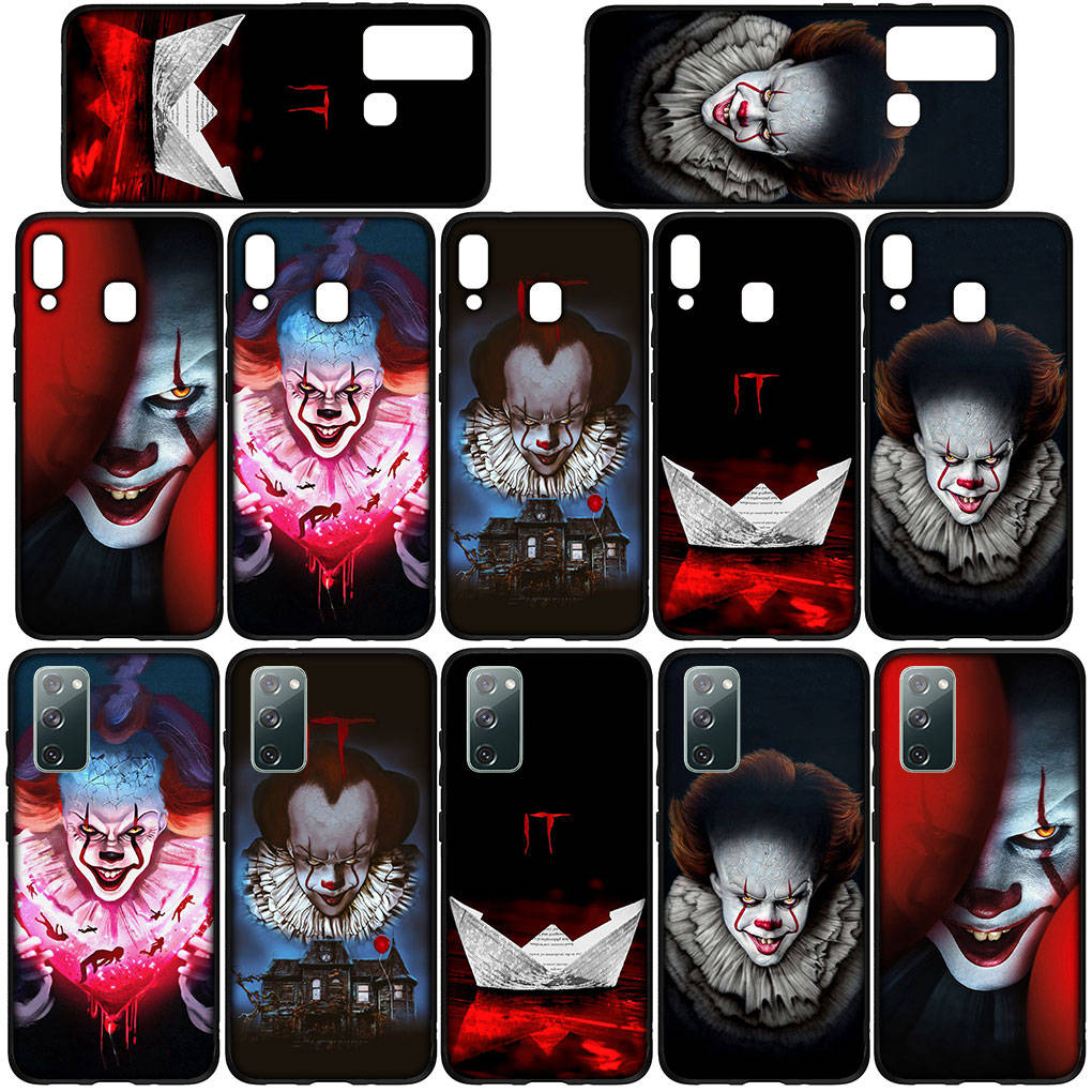 Cover per iPhone 16 15 Xiaomi Redmi Note 14 13 12 11 Pro Max X 16e Samsung Galaxy S25 S24 S23 Moto OPPO Huawei Stephen King's IT Pennywise Custodia per telefono