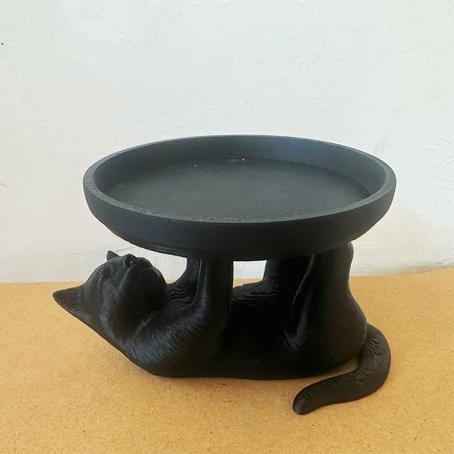 

Fun cat jewelry tray, desktop jewelry storage tray, decorative items for home use чорний