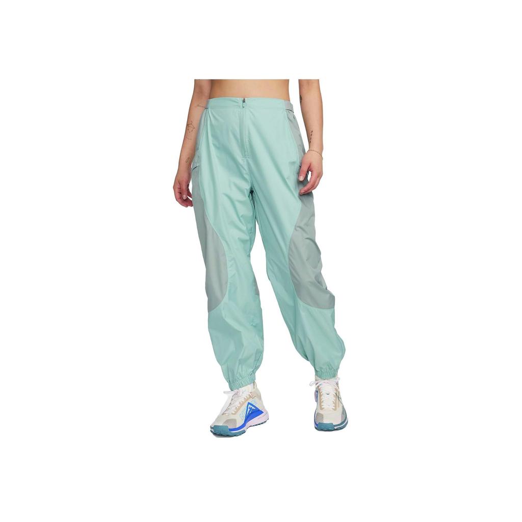 Nike Sportswear Women's Woven Color Block Jogger Pants Light Turquoise FB7640-309