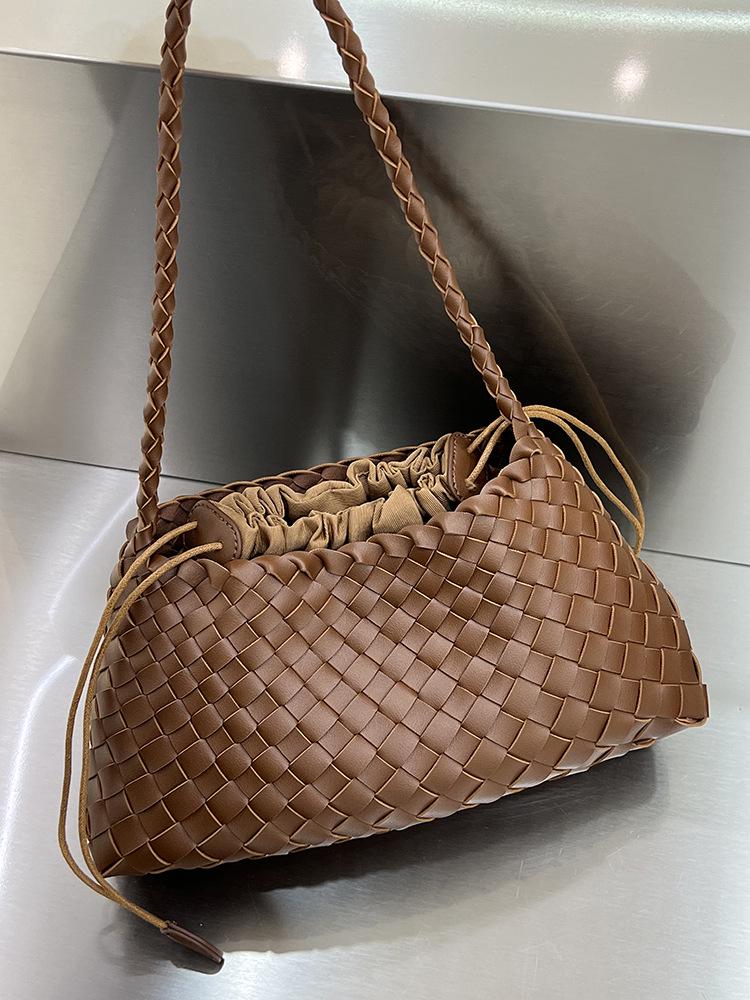 

Универсальная летняя сумка-багет ручной работы 2024 года через плечо - высококачественная сумка-корзина для овощей под мышкой коричневый