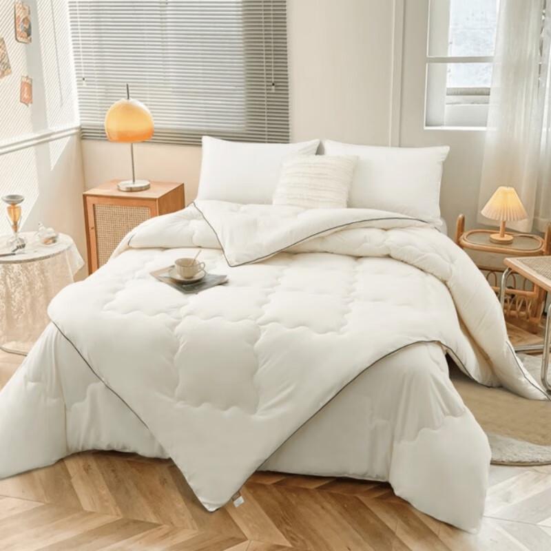 Hongdou Mulberry Silk & Goose Down Four-Season Duplex Quilt