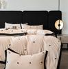 2024 A-Class Silk Tencel 4-Piece Luxury Duvet Cover Set with Embroidery – Princess Style