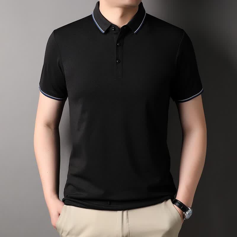 IMAGINEX Men s Business Casual Short-Sleeve Polo T-shirt IM26C073 L