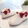 Charming Toddler Baby Girl Leather Moccasins With Bowknot And Zipper Design