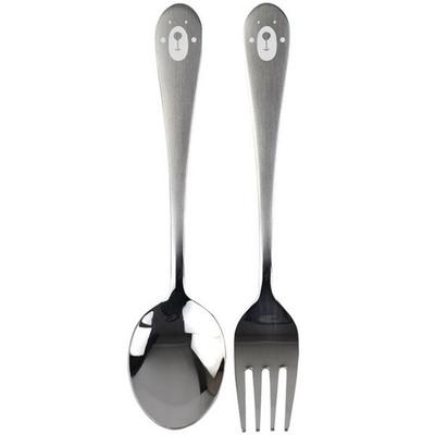 Bär Edelstahl Löffel- und Gabelset, silber, Löffel + Gabel