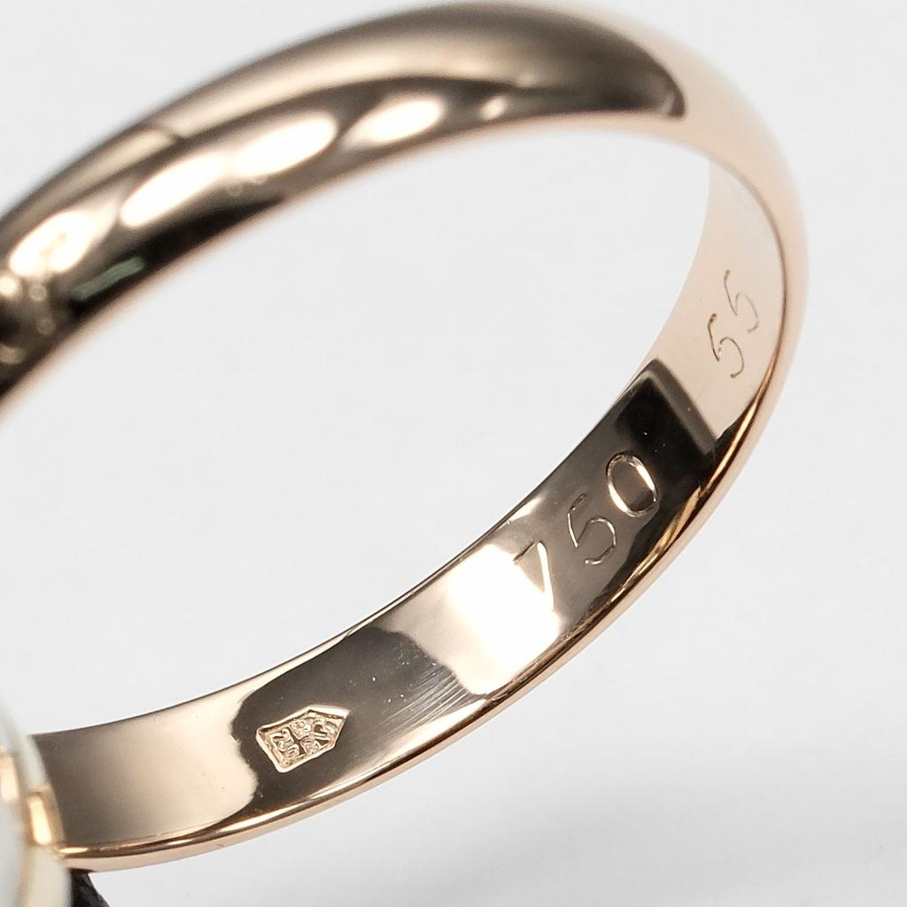 CARTIER Trinity Ring 0.1" band K18 Gold (YGxPGxWG) #7.4(US Size) 7.83g Women Used