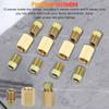 4 Sets 3/16" Brake Line Connector 3/8-24 Threaded Brake Line Fittings & Brass Unions Brake Line Tool Car Accessories