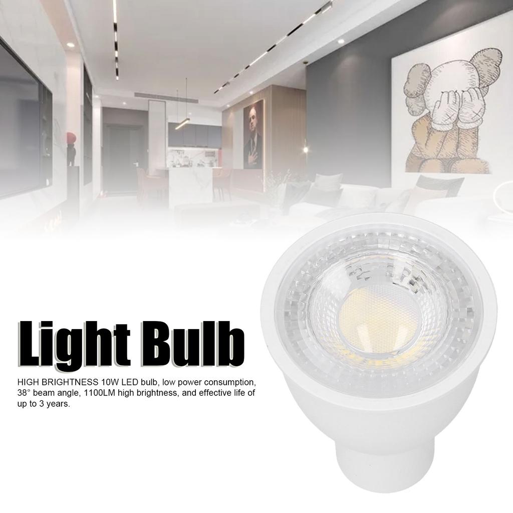 10W GU10 LED Light Bulb 1100LM Bulb Home Embedded Lighting for Living Room Exhibition Hall