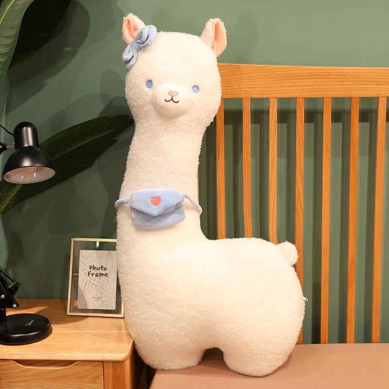 Kawaii Alpaca Plush Playthings Stuffed Gentle Soft Animal Sheep Plush Pillow Lovely Llama Cushion for Little Ones Kids Birthday Surprise Gifts