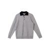 Hochwertige Herren-Patchwork-Strickware - Langarm, Herbst/Winter 2025, Vielseitiger Business Casual Pullover