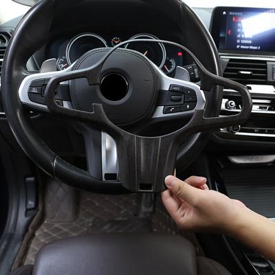 Pro BMW řady 5 G30 X4 X3 G01 G02 17-21 M Sport ABS Carbon Carbon Fiber Auto Potah tlačítka na volantu Samolepka Auto