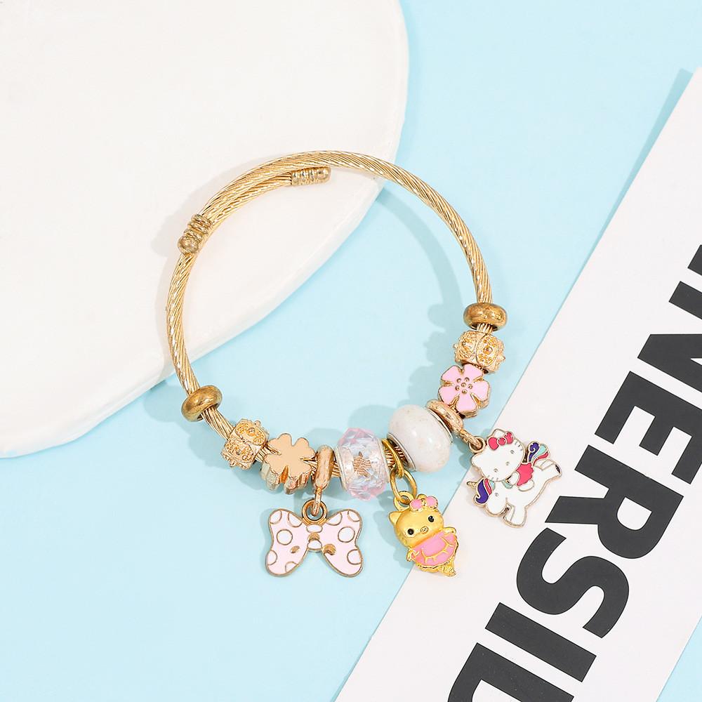 Braccialetto in Lega Hello Kitty con Finitura Galvanica per Donne e Uomini Regalo