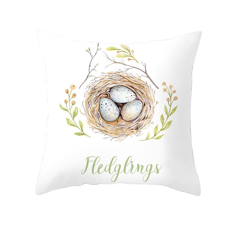 New Easter Bunny Pillow Cover Festive Home Decor Pillow Cover