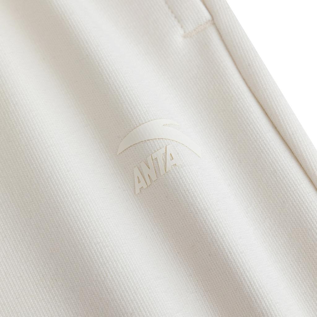 Anta Lifestyle Series Womens Long Knitted Sports Pants Women Bottoms Warm-Jade-White 962548304-4