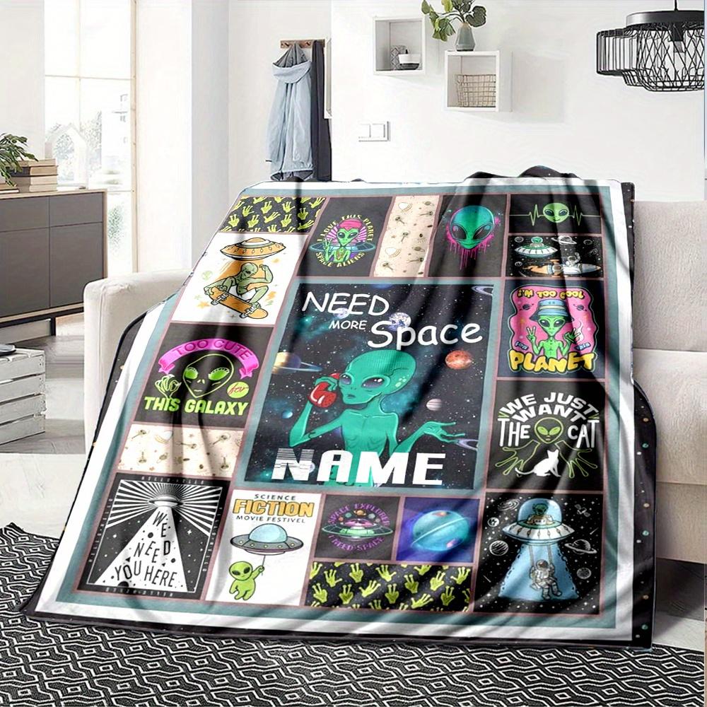 Home Space Aliens Theme Fashion Blanket Used For Home Decor Gift Camping Picnics Travel And More Perfect For Home Blankets Birthday Presents