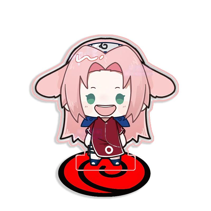 For Naruto Sakura Haruno Uzumaki Naruto Uchiha Sasuke Acrylic Self Made Cartoon Anime Game Desktop Decoration Toy Fans Gift 15cm