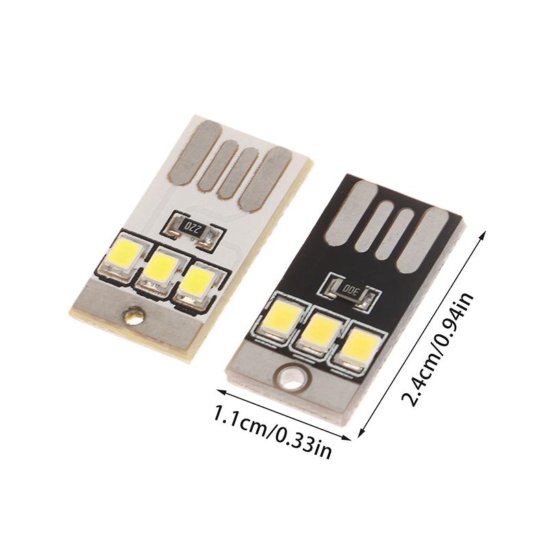10Pcs Book Light Mini Night Lighting 2835 Smd Bulb 5V 0.2W Led Usb Light For Computer Mobile Power Supply Chip Led Nightlight