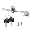 For Glass Display Box Color Silver Zinc Alloy Glass Lock Sliding Showcase Lock Comfortable Grip Smooth Exterior Wear Resistant