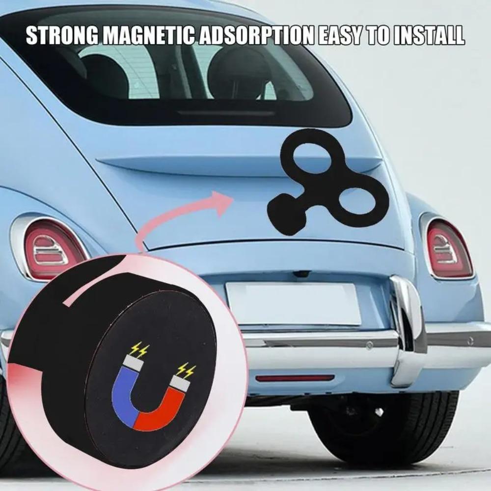 USB Charging 3D Car Wind Up Key Rotating Electric Rotating Spring Key Car Roof Decor Car