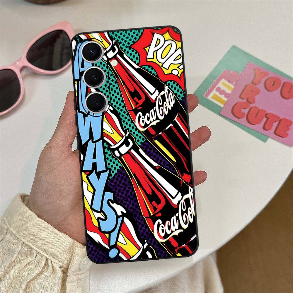 C-CocaS-Mode Cola Handyhülle Für Samsung S 24 Fe 25 Ultra Plus 20 Lite 21 30 22 23 24 22 Ultra 5G Fundas