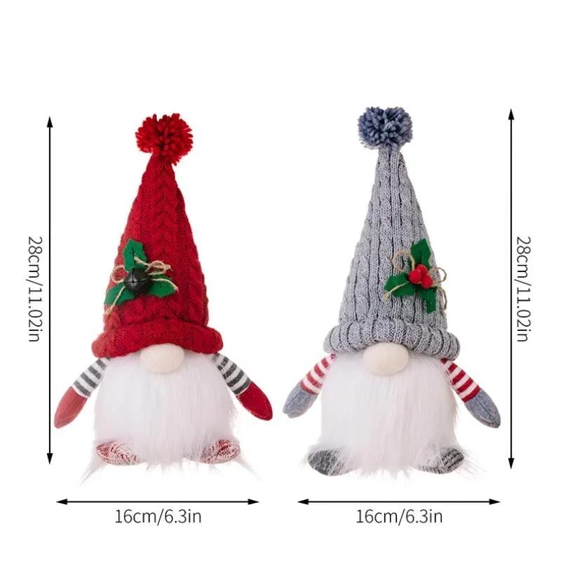1pcs Christmas Faceless Gnome Santa Doll Xmas Tree Hanging Ornament Decoration for Home Pendant Gifts Ornaments Party Supplies