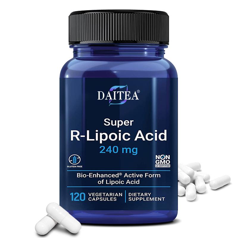 R-Lipoic Acid 240 Mg Dietary Supplement, With Sodium, 120 Capsules Per Bottle