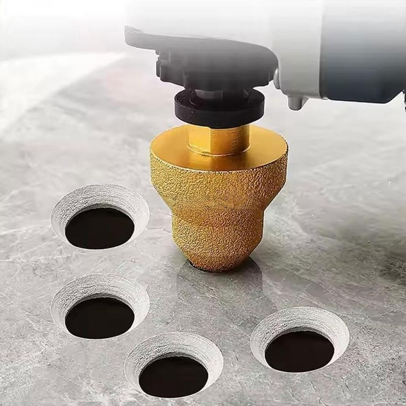 M10 M14 Diamond Chamfer Step Bit 20-50mm Hole Saw Milling Tile Cutter Marble Concrete Reamer Masonry Drilling Construction Bits