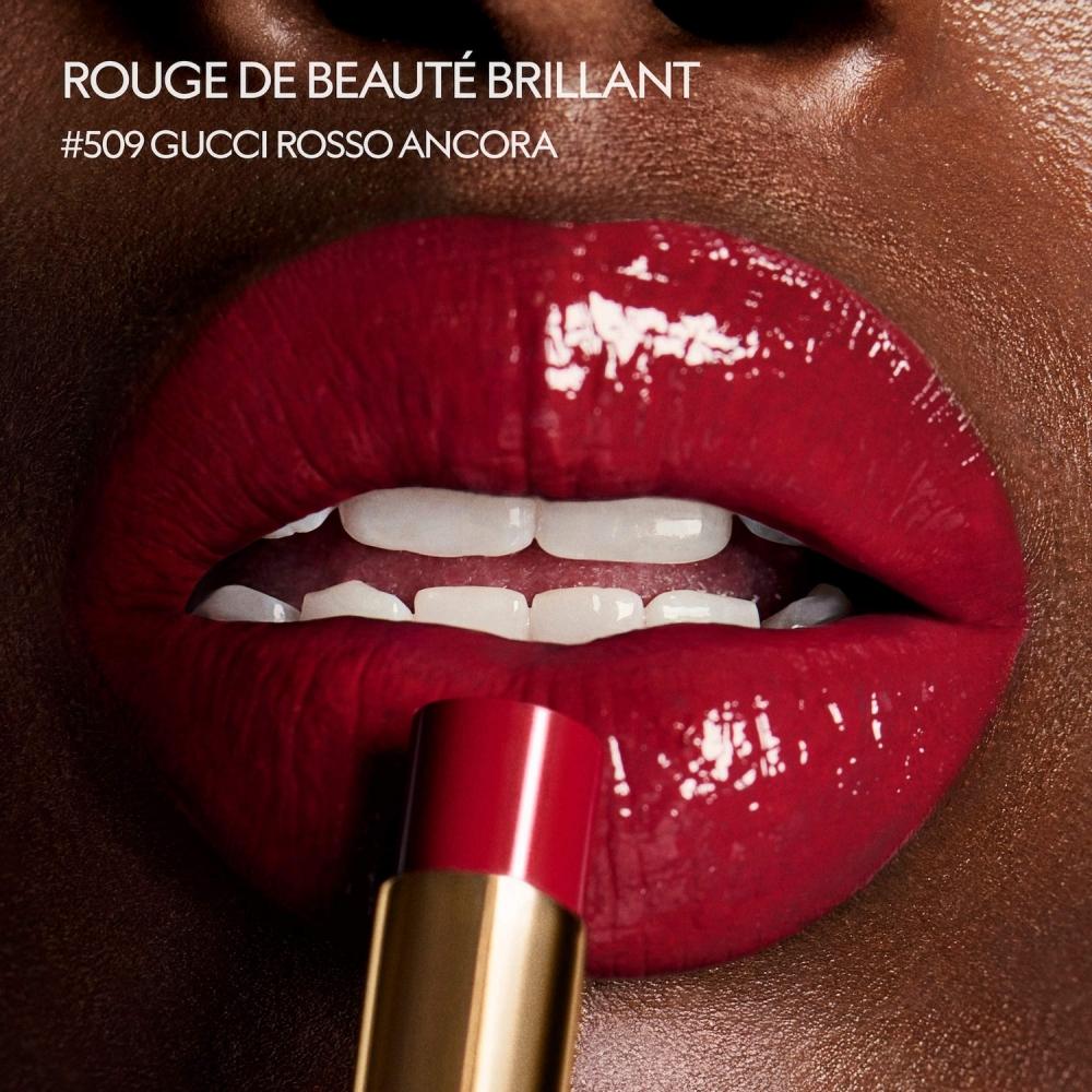 Gucci Glow   Care Shine Lipstick 0.06 Oz  1.8 Ml 402 Vantine Fucshia Fucshia