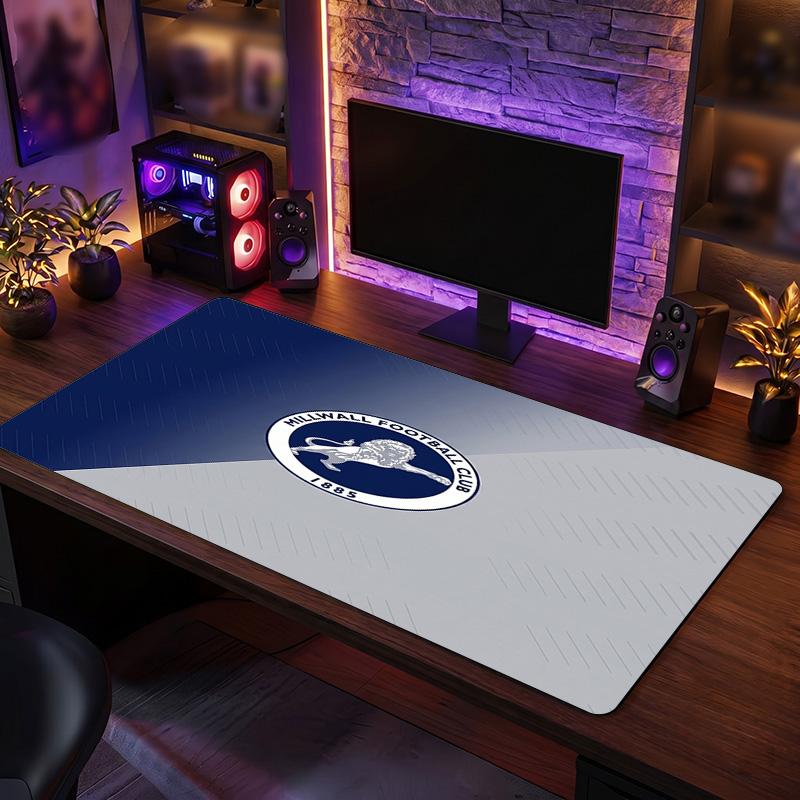 Millwall Football Print Large Mouse Pad, Anti-Slip Extended Gaming Desk Mat for Office Home