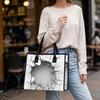 Creative Crack Pattern Tote Bag Large Capacity Casual Handbag for Daily Shopping Travel Commute